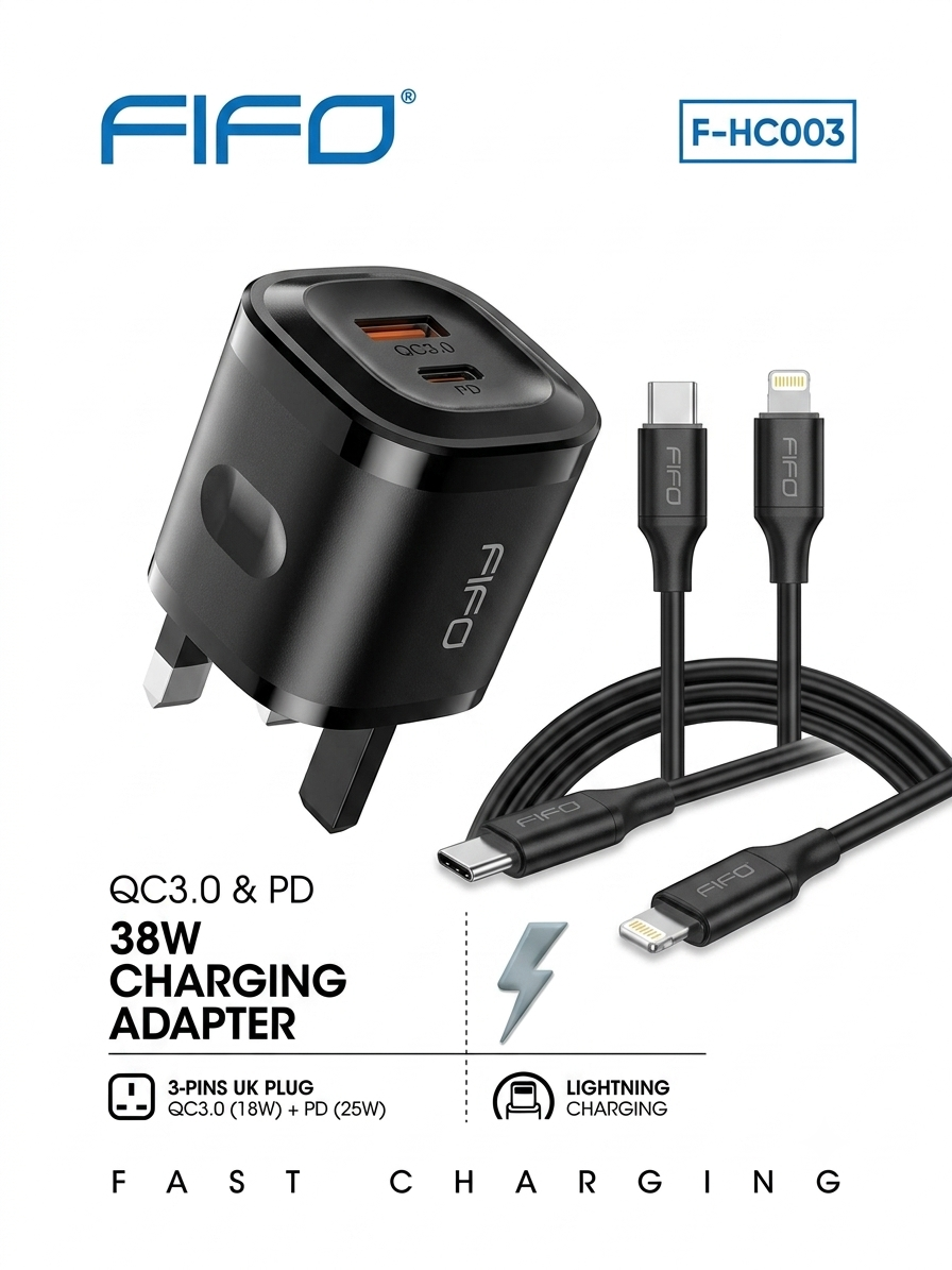 Fifo 38W Fast Charging Adapter LIGHTNING