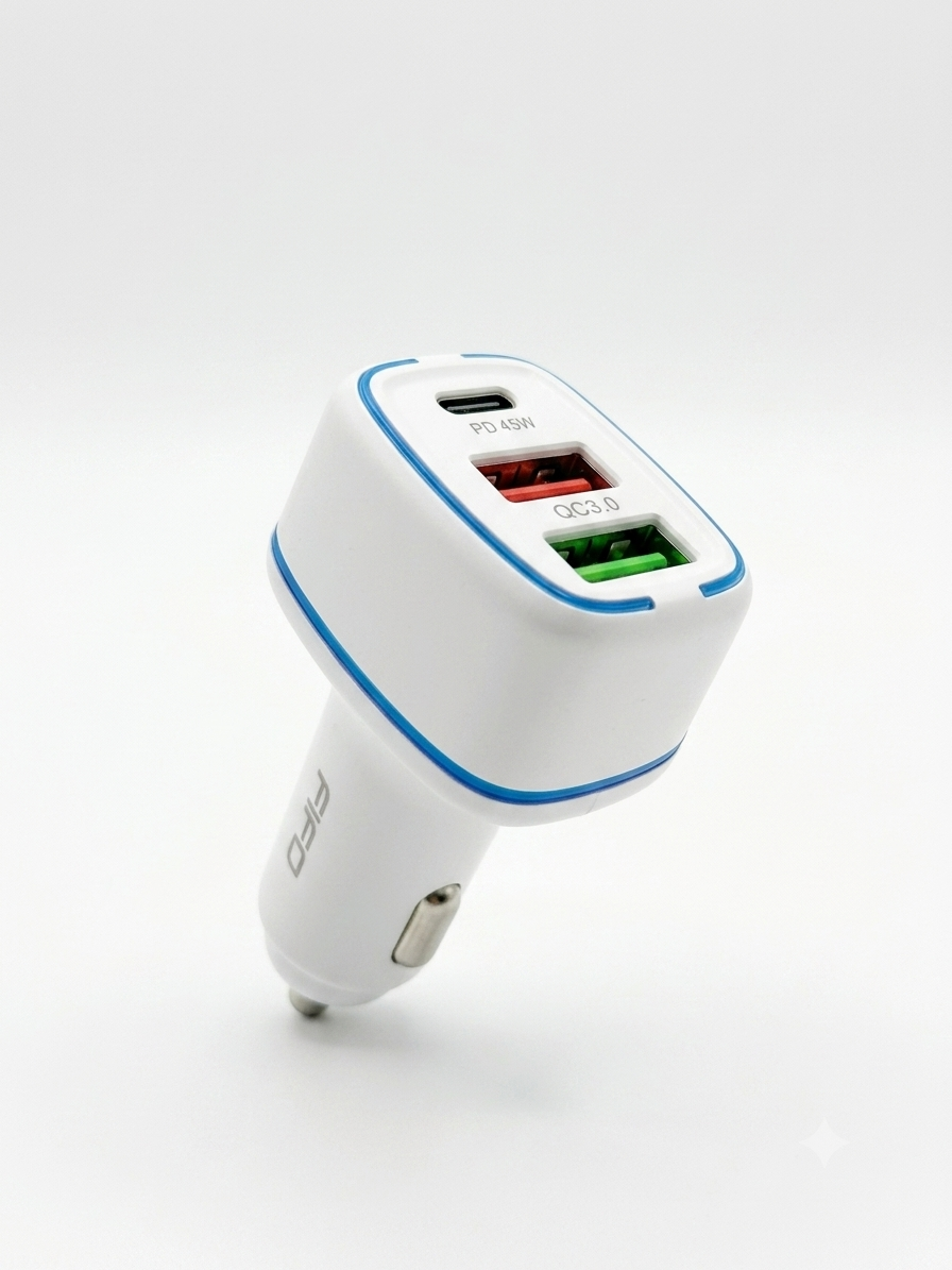 Fifo Dual USB + PD Car Charger